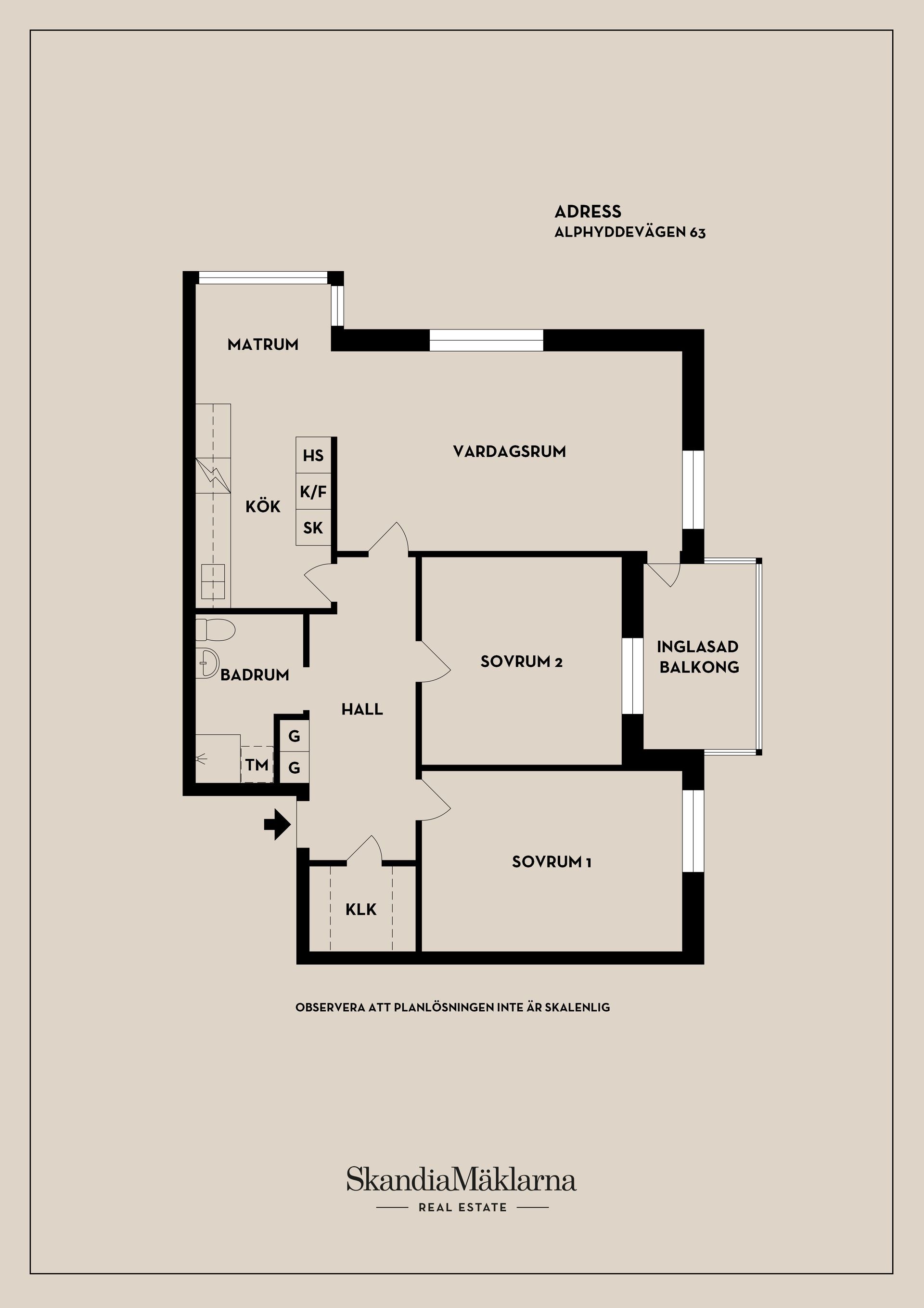 Bostadsrätt, Alphyddevägen 63, Alphyddan, Nacka