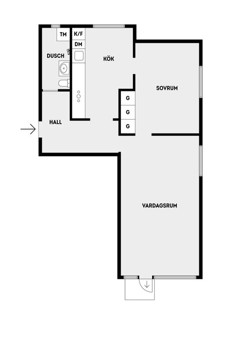 Bostadsrätt, Midgårdsvägen 20, Täby Kyrkby, Täby