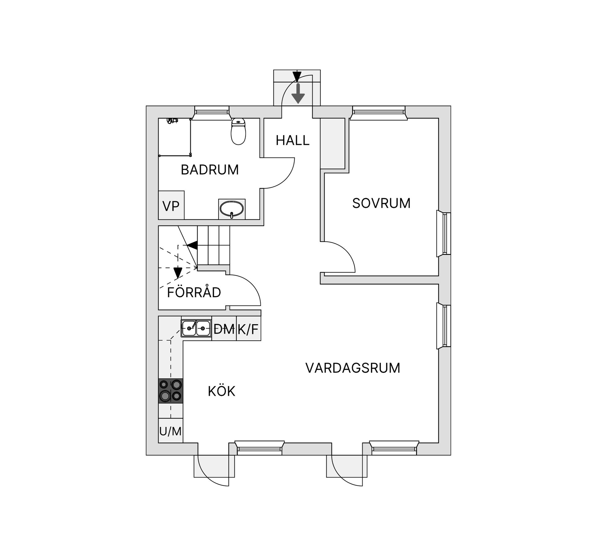 Radhus, Hästängsuddsvägen 27P, Svinninge, Österåker