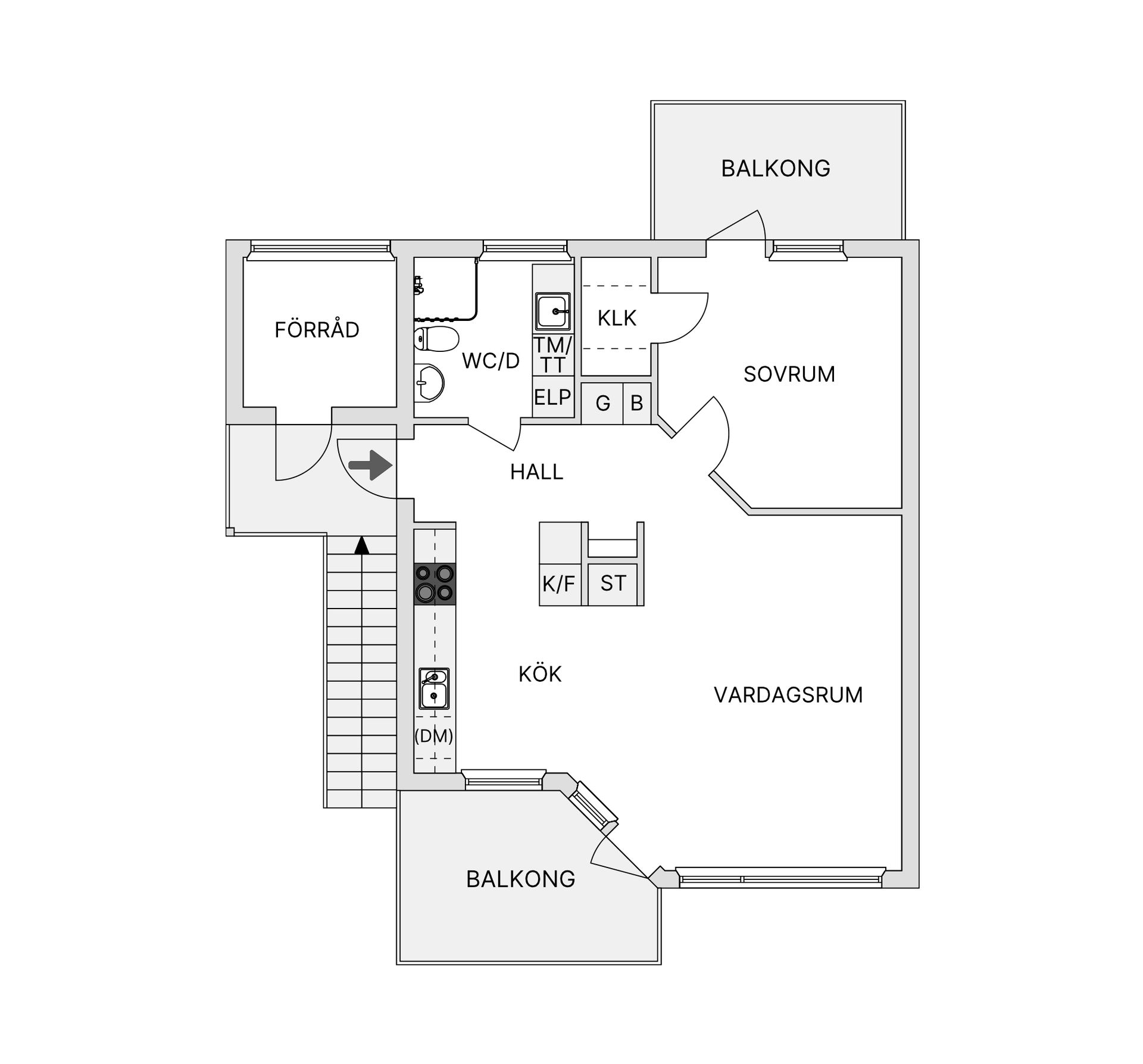 Bostadsrätt, Billingstorpsvägen 7B 2tr, Billingssluttningen, Skövde