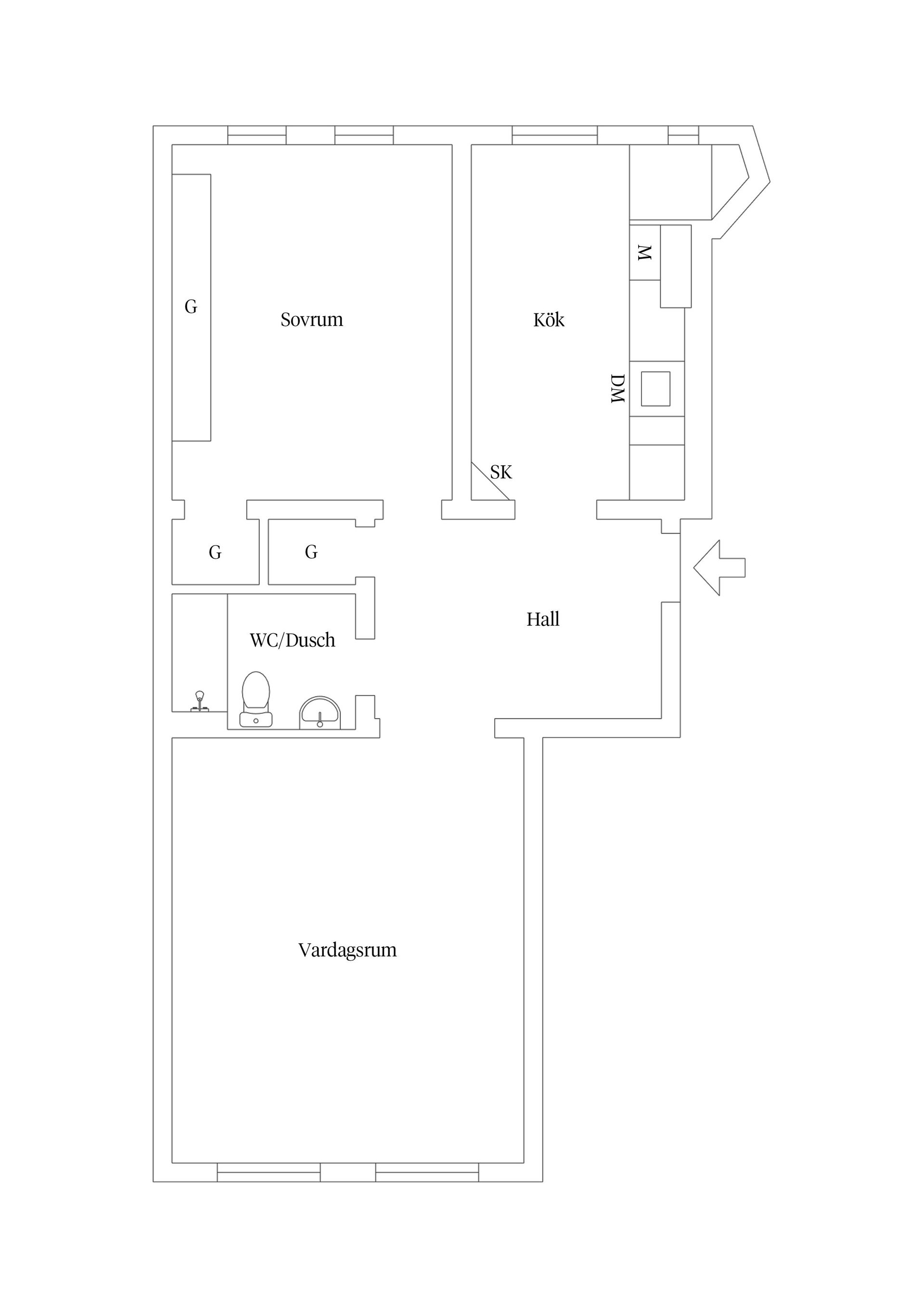 Bostadsrätt, Föreningsgatan 73B, Rörsjöstaden, Malmö
