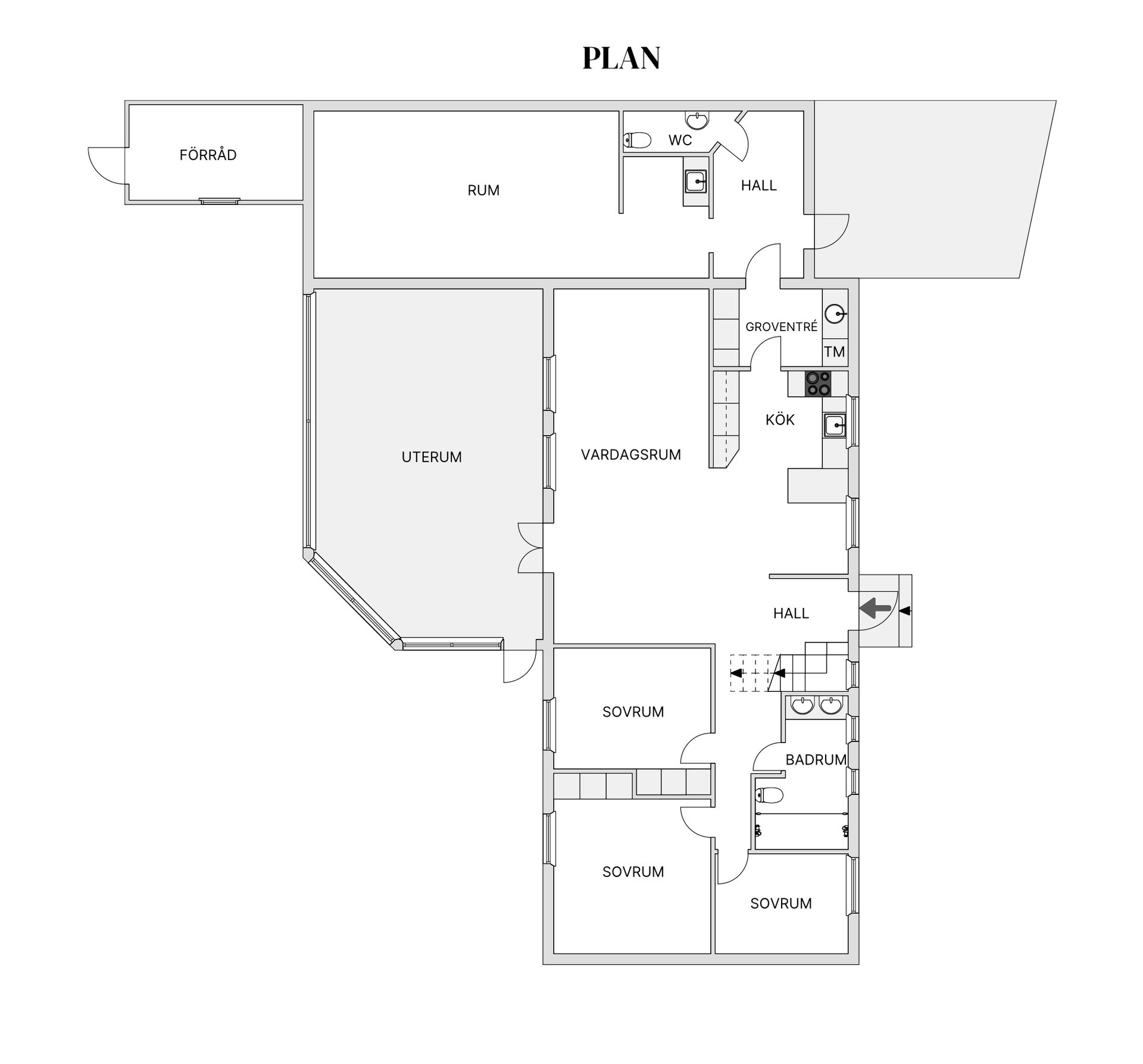 Villa, Plommongränd 1, Sjöbo Centrum, Sjöbo