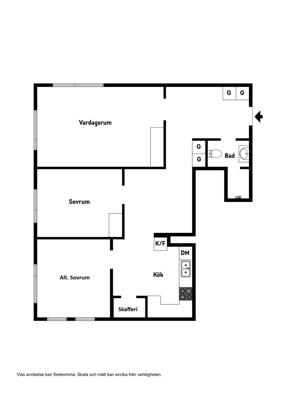 Bostadsrätt, Sandviksgatan 22, Varvet, Luleå