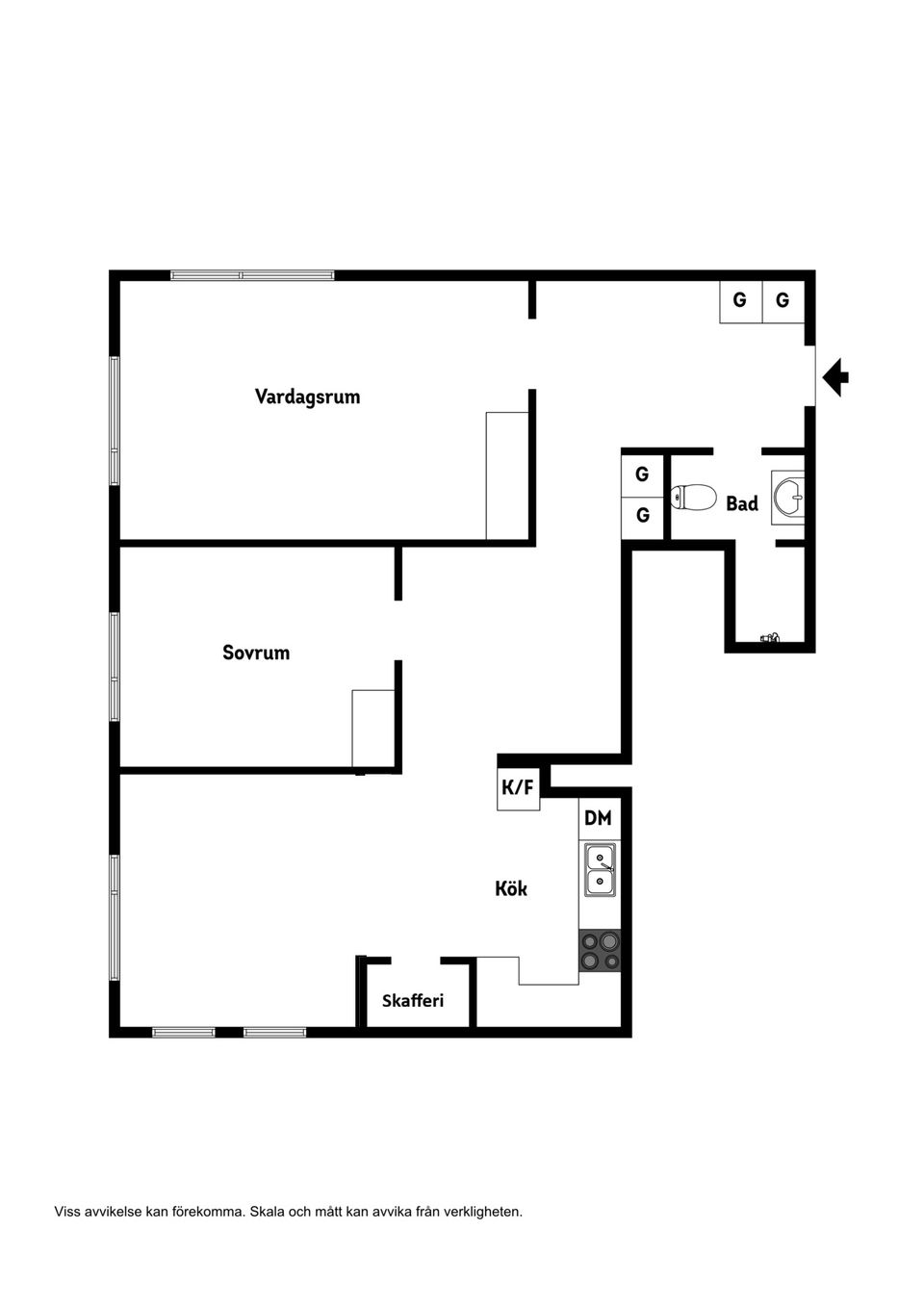Bostadsrätt, Sandviksgatan 22, Varvet, Luleå