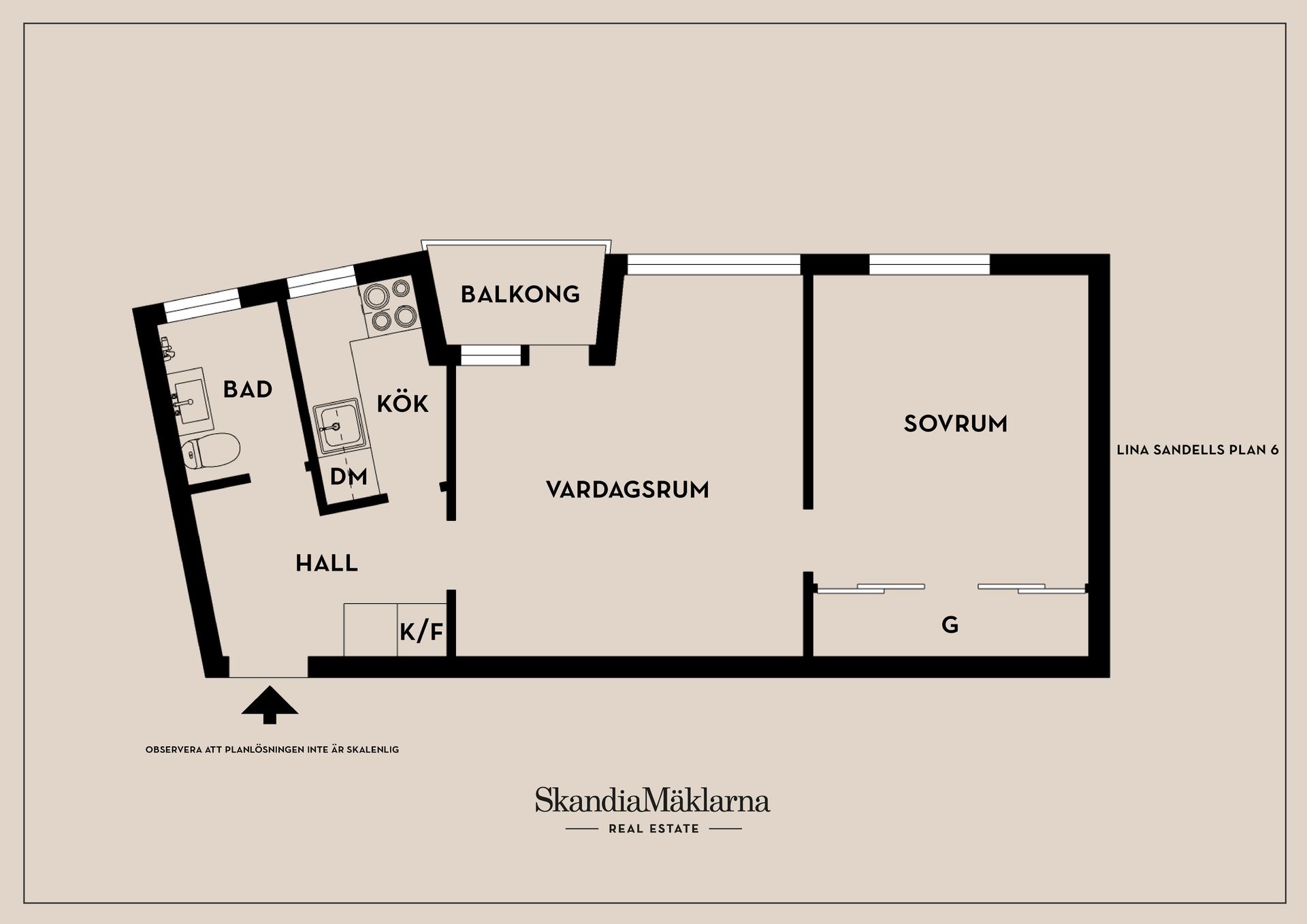 Bostadsrätt, Lina Sandells plan 6, Fruängen, Stockholm