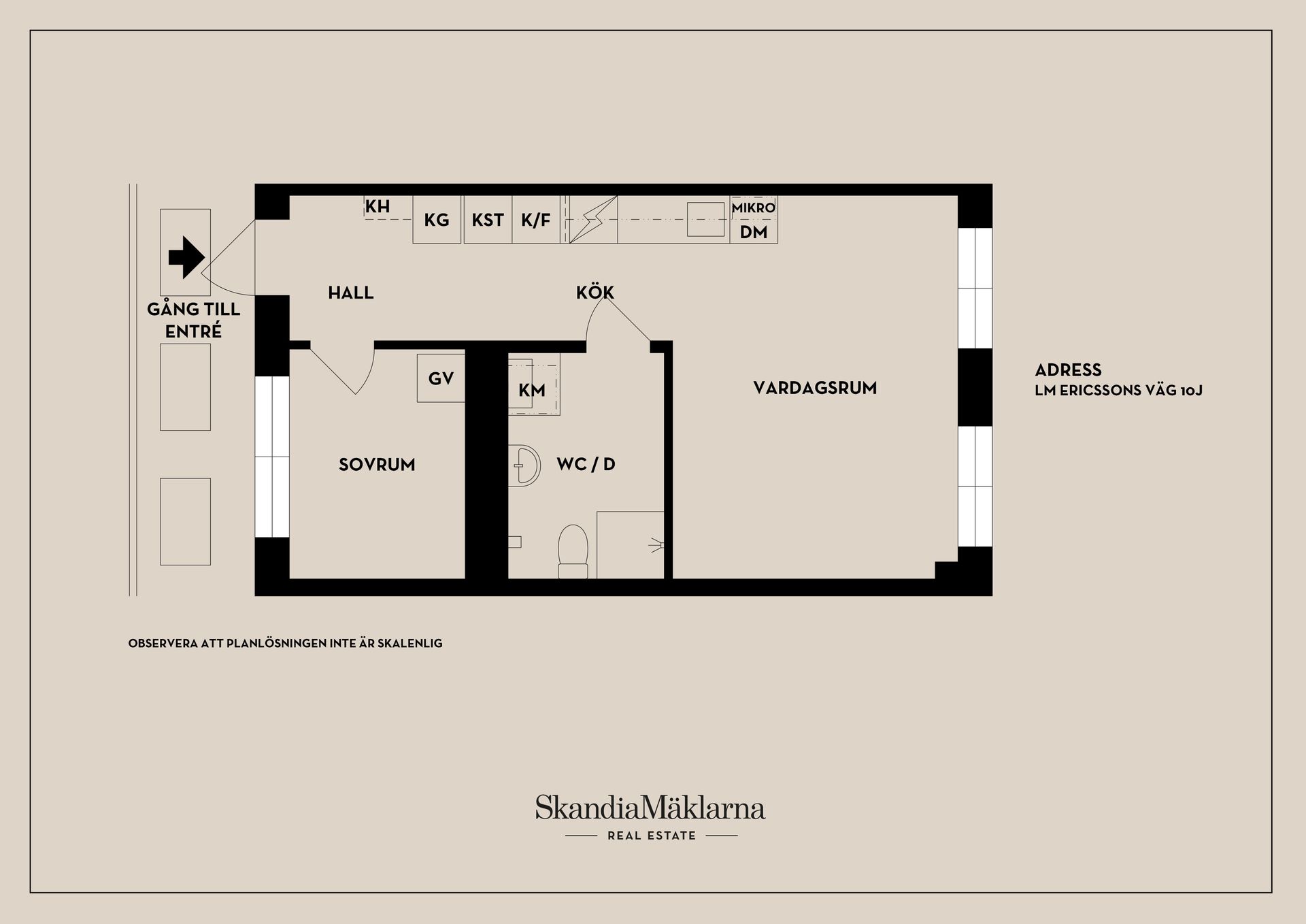 Bostadsrätt, LM Ericssons väg 10J, Telefonplan, Stockholm