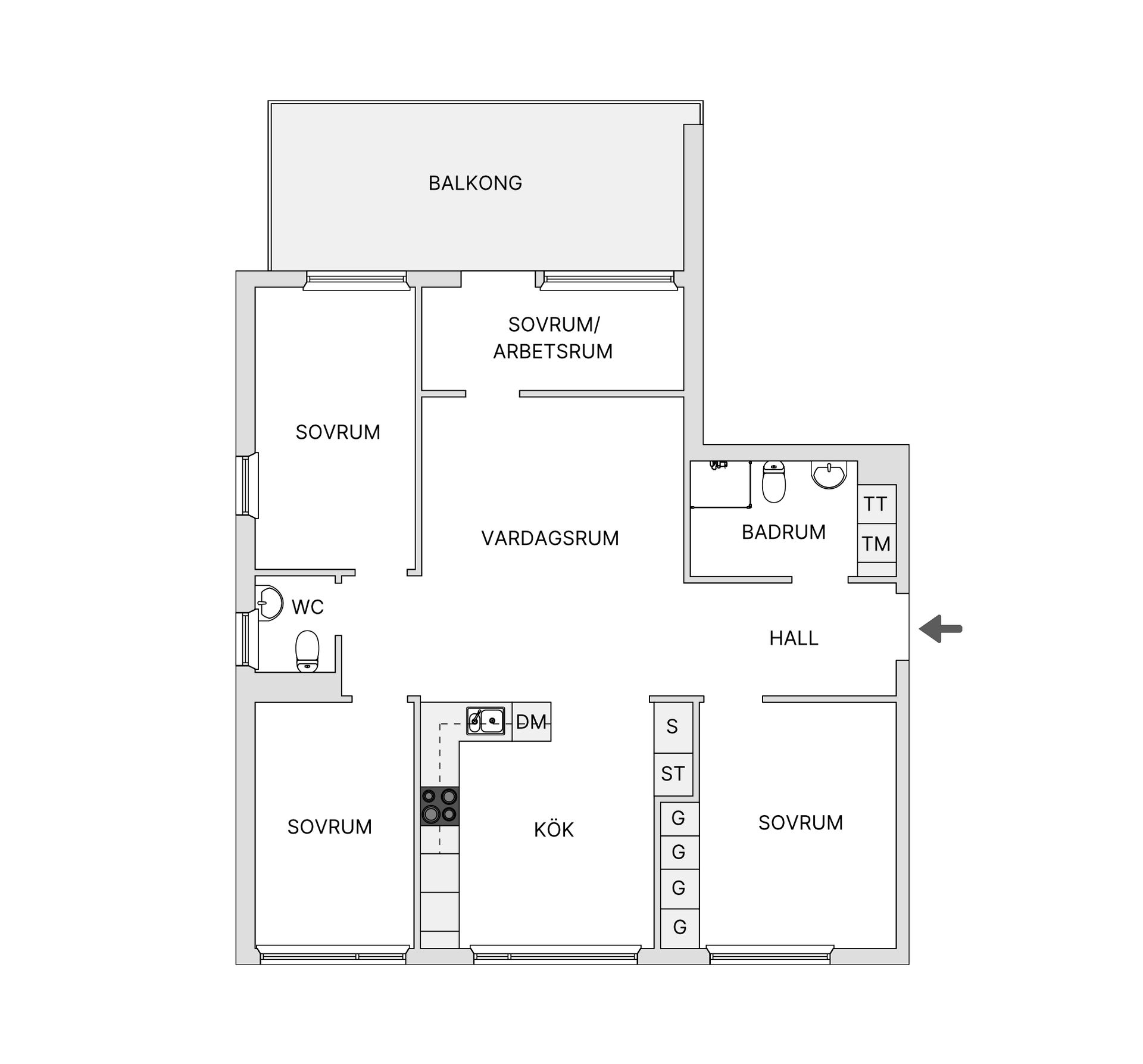 Bostadsrätt, Näsbylundsvägen 16, Roslags Näsby, Täby