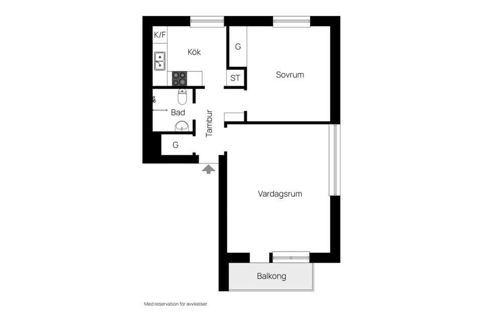Bostadsrätt, Ehrenbuschsgatan 3a, Centralt Trelleborg, Trelleborg