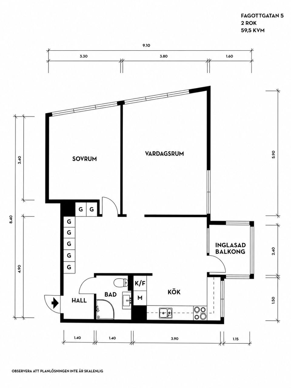 Bostadsrätt, Fagottgatan 4, Ruddalen, Göteborg