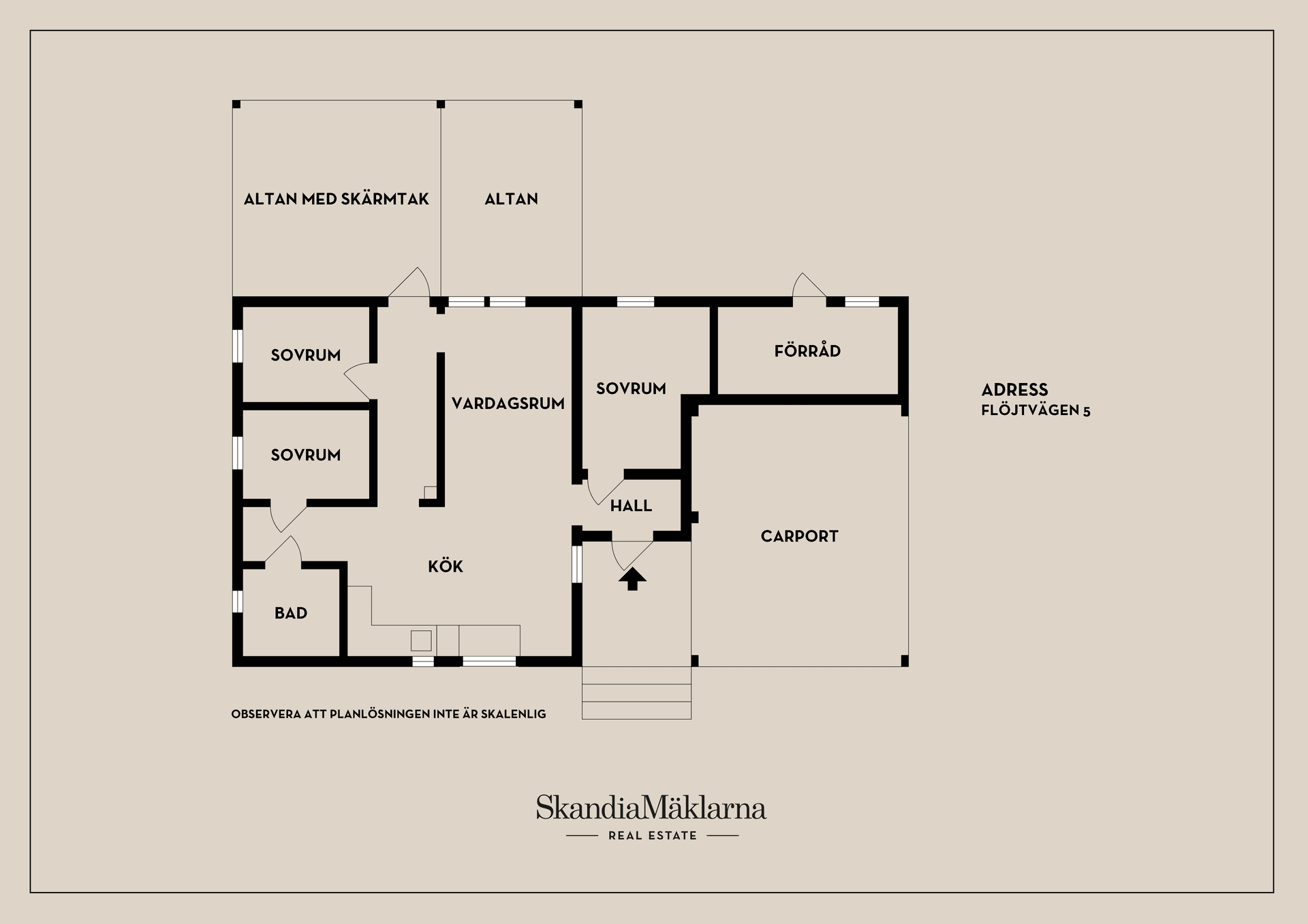 Villa, Flöjtvägen 5, Lycksta, Västerås