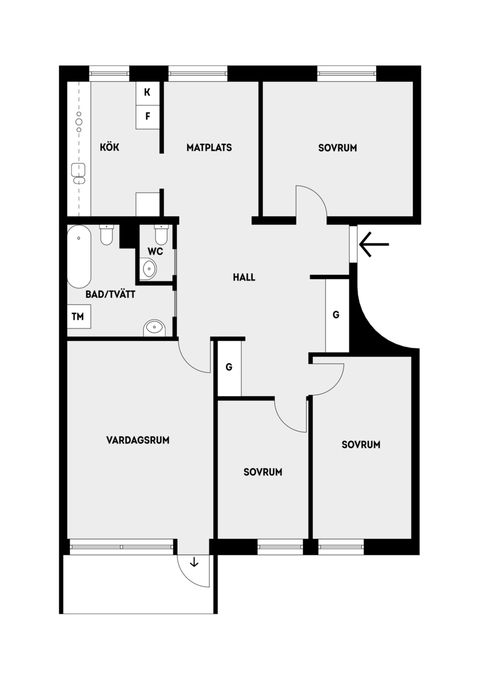 Bostadsrätt, Norrgården 31, Norrgården, Vallentuna