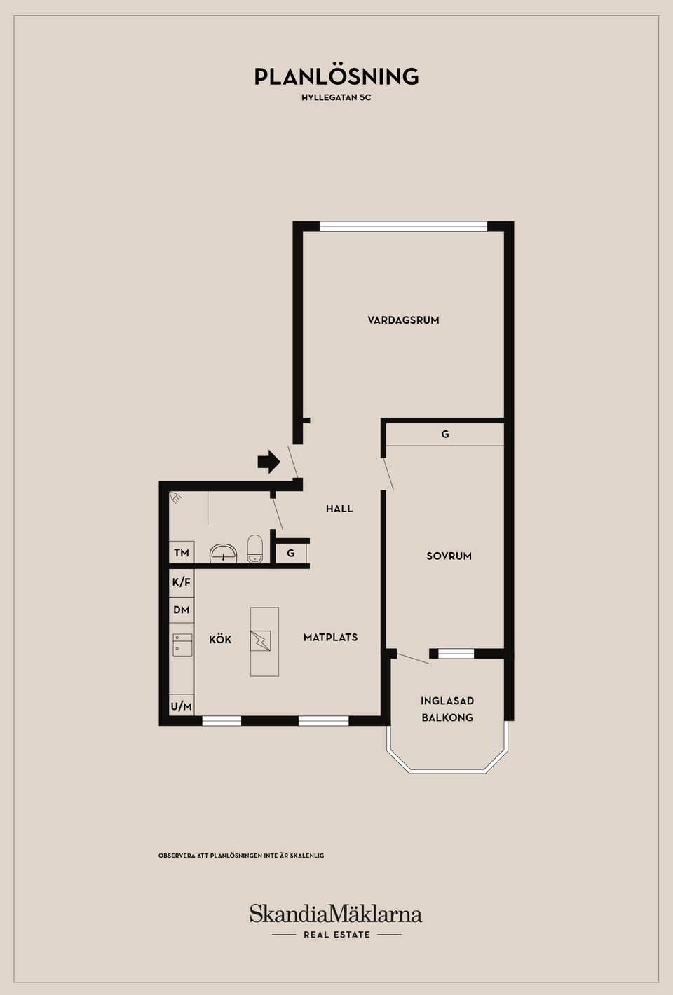 Bostadsrätt, Hyllegatan 5C, Hälsobacken, Ystad