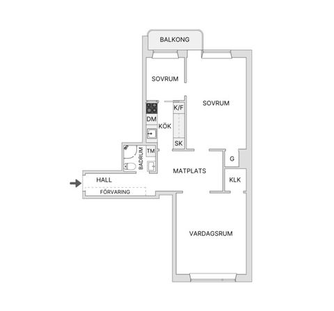 Bostadsrätt, Frejgatan 34, 1 tr, Vasastan Odenplan, Stockholm