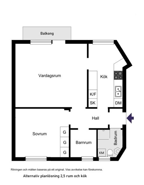 Bostadsrätt, Sjöbjörnsvägen 44, vån 2/3, Gröndal, Stockholm