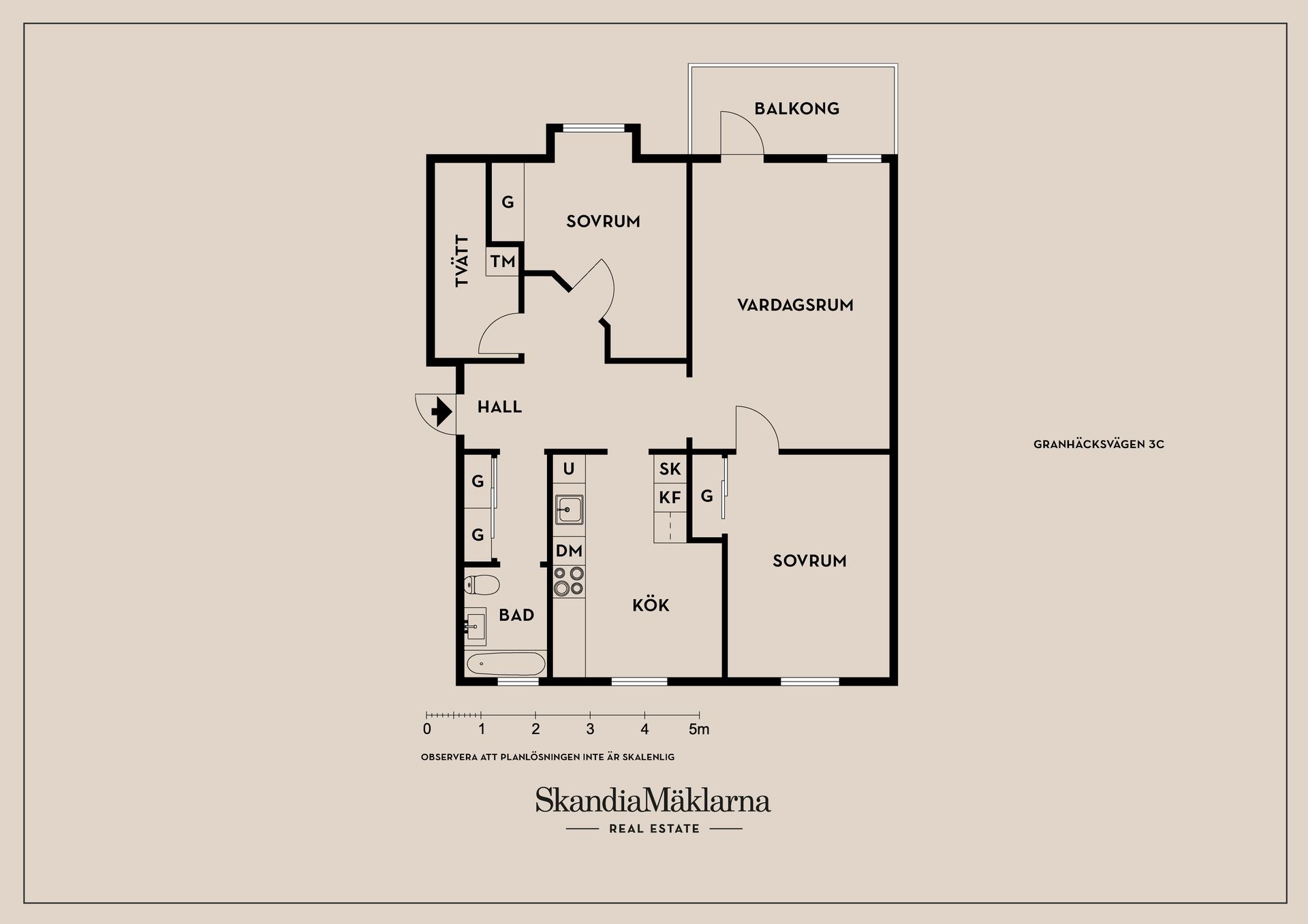 Bostadsrätt, Granhäcksvägen 3C, Surte, Ale