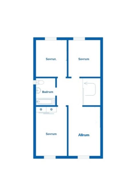 Bostadsrätt, Valthornsvägen 2B, Tröinge Ängar, Falkenberg