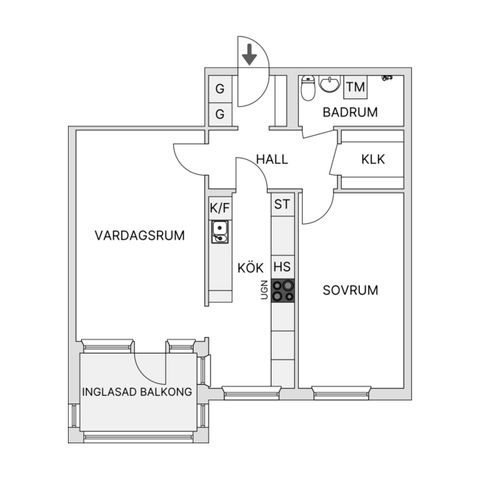 Bostadsrätt, Slottsgatan 24, Jönköping Öster, Jönköping