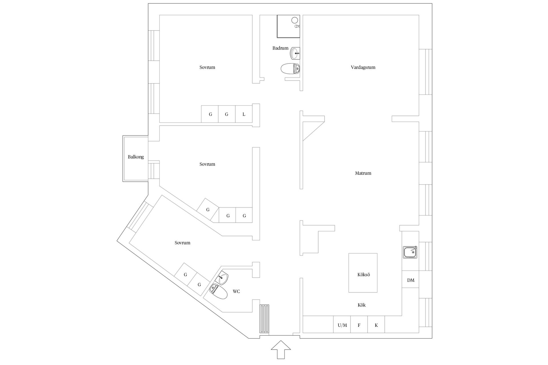 Bostadsrätt, Tågagatan 15, Norr, Helsingborg