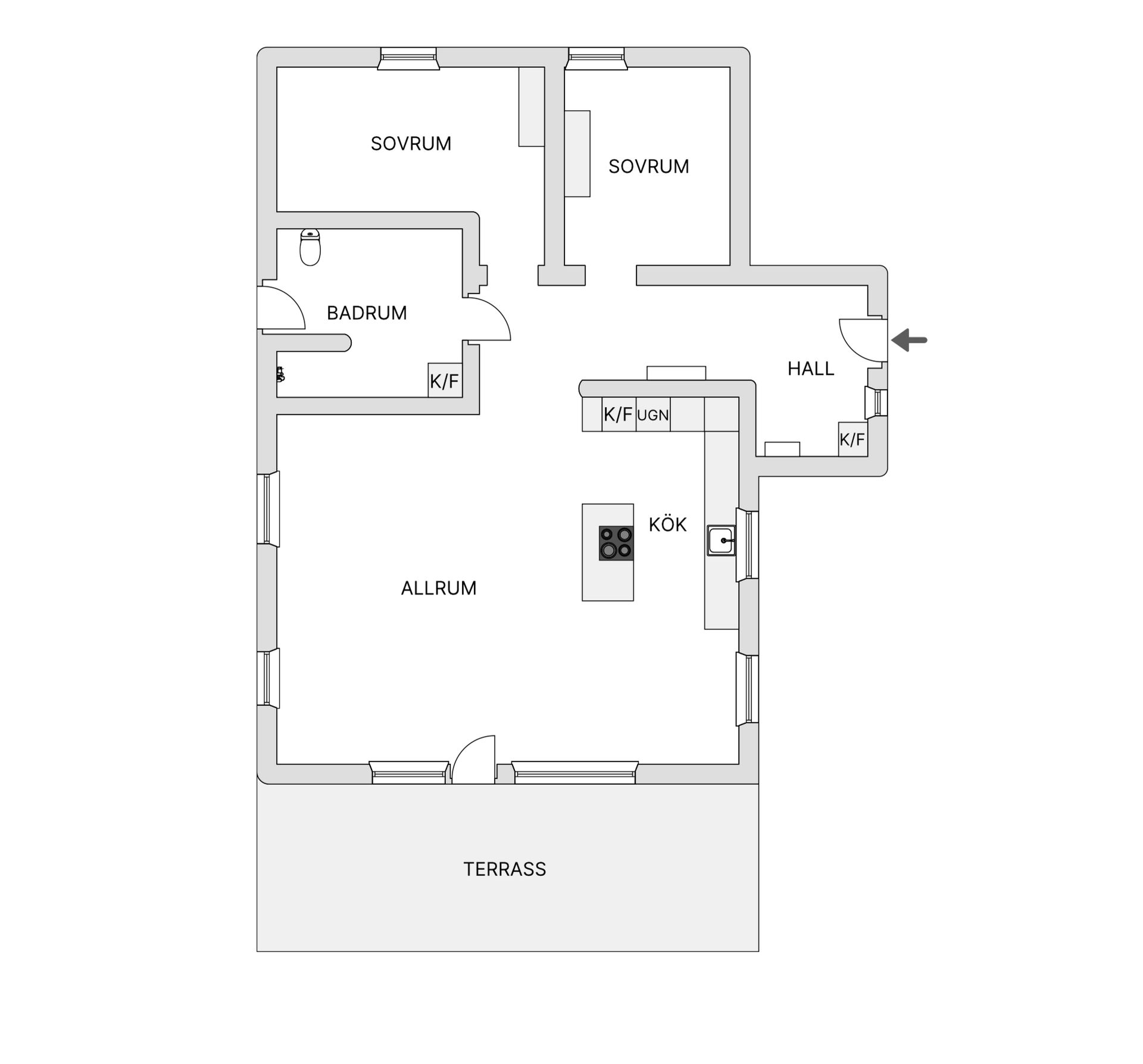Villa, Kultsjövägen 218, Klimpfjäll, Vilhelmina