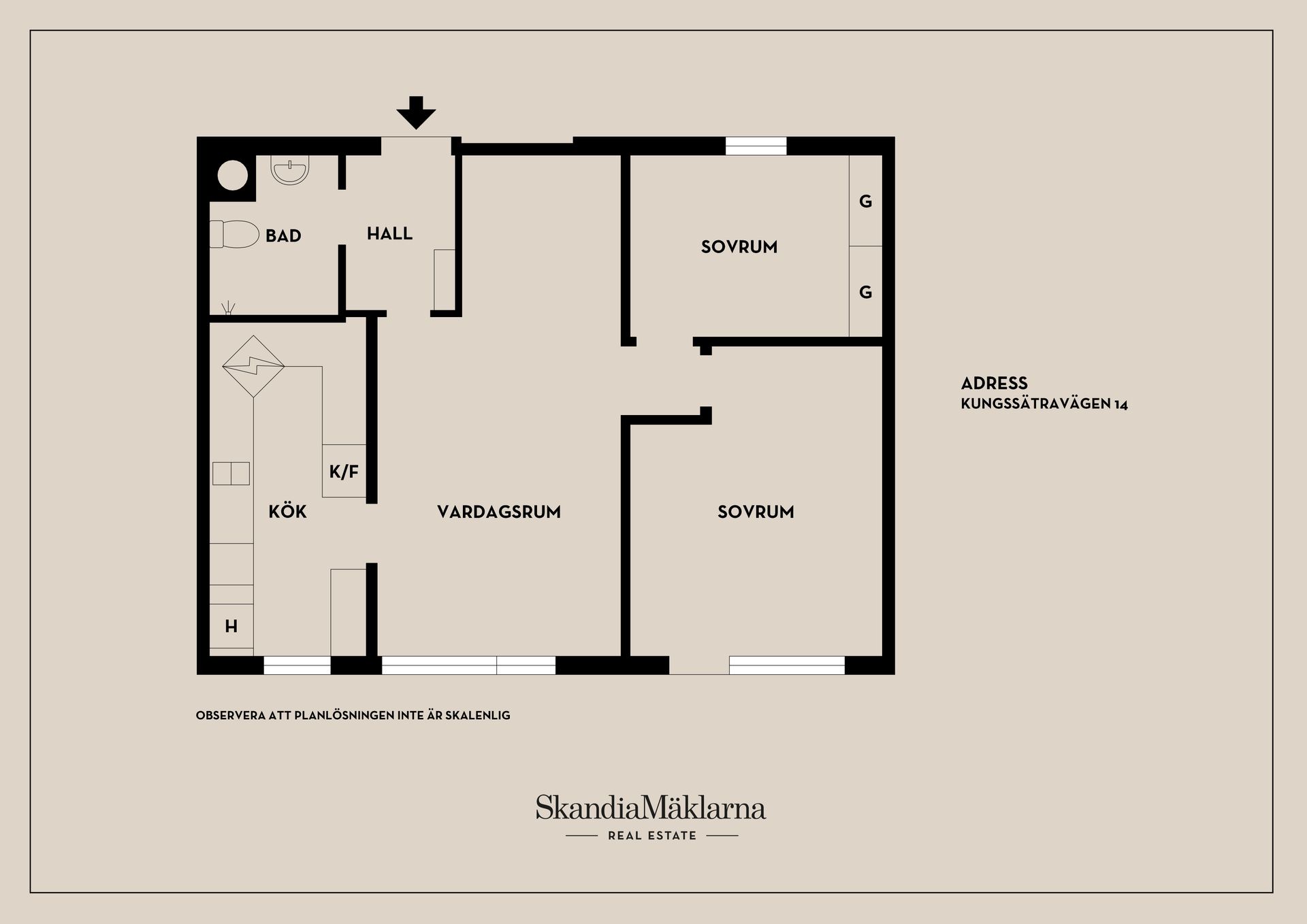 Bostadsrätt, Kungssätravägen 14, Sätra, Stockholm
