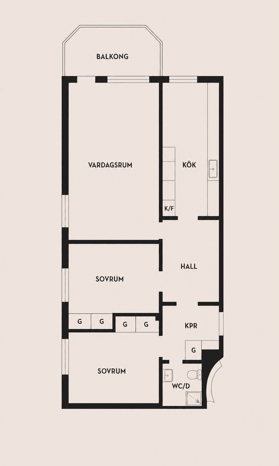 Bostadsrätt, Västra Vittusgatan 14, Trossö, Karlskrona