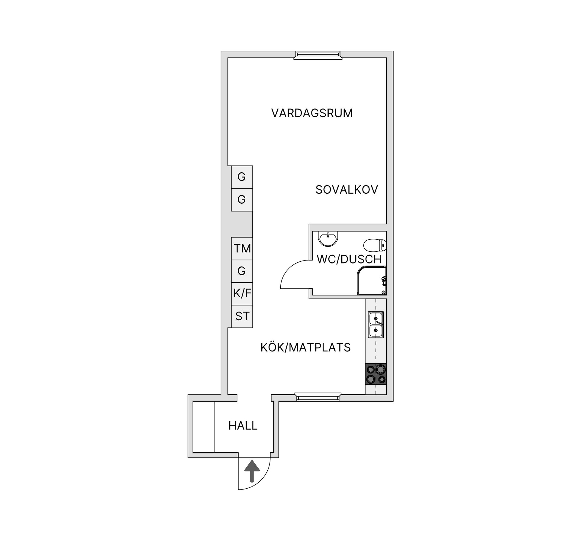 Bostadsrätt, Grangärdesvägen 6C, Ale
