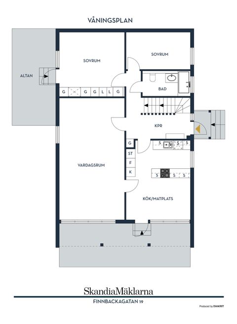 Villa, Finnbackagatan 19, Stockfallet, Karlstad