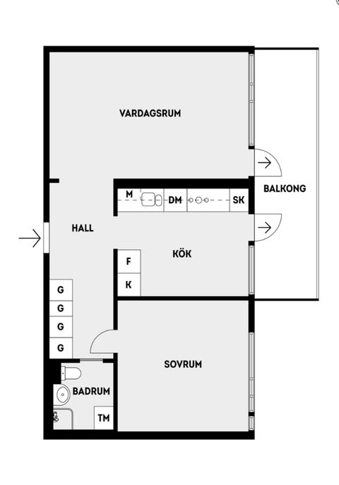 Bostadsrätt, Kometvägen 11, 2tr, Grindtorp, Täby