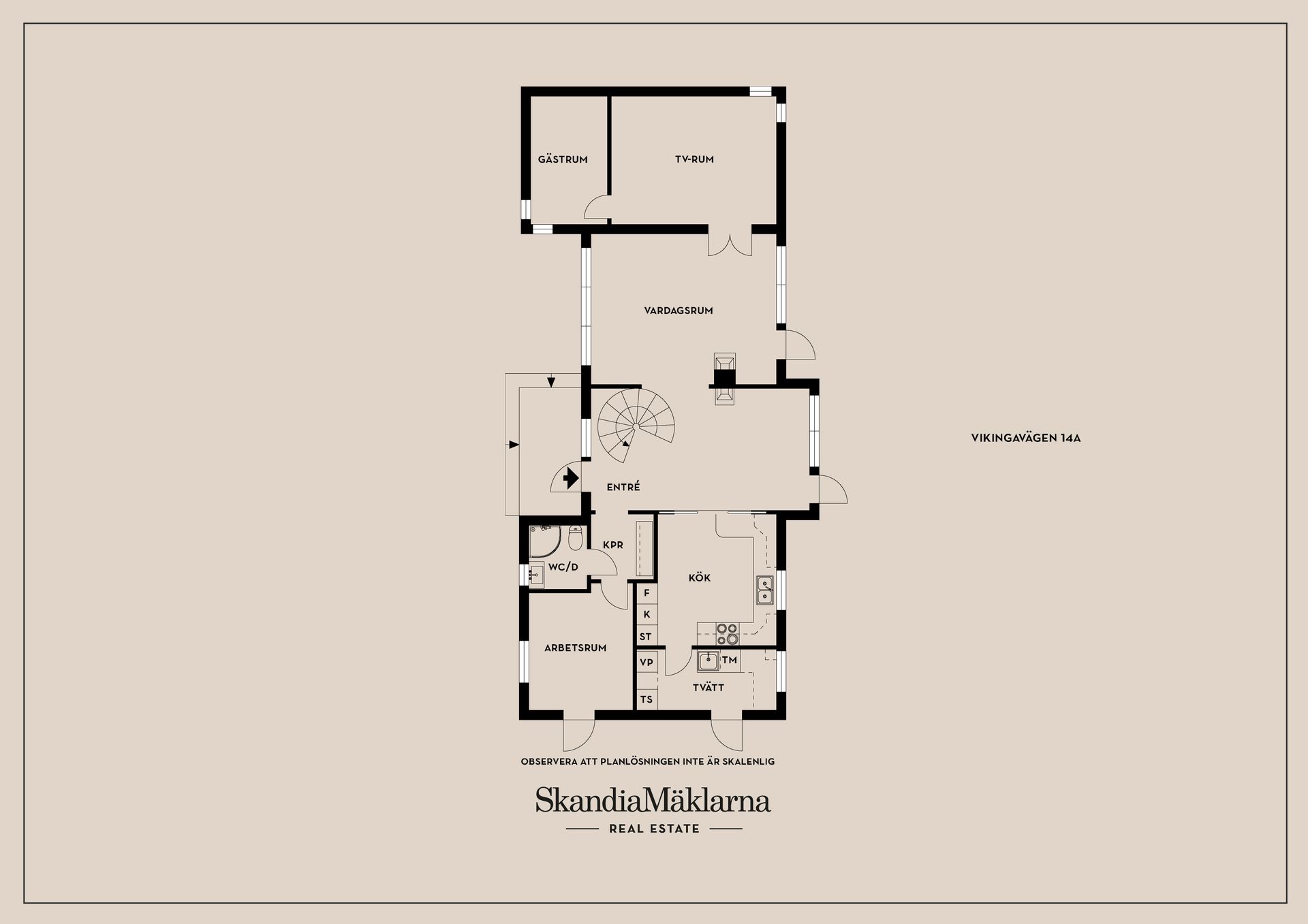 Villa, Vikingavägen 14A, Nacka