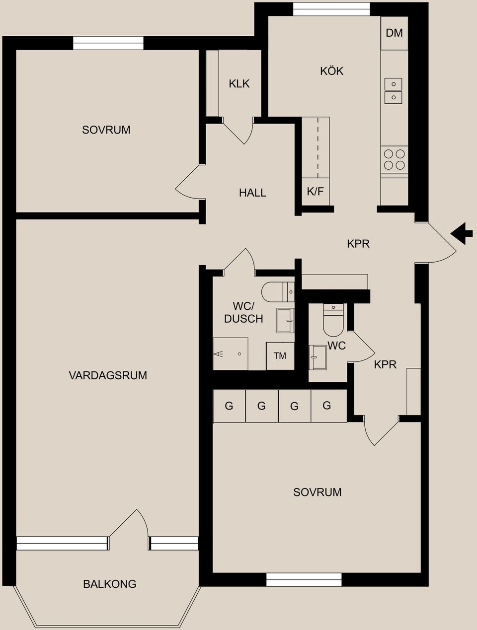 Bostadsrätt, Hagebygatan 41, Centralt - Söder, Norrköping