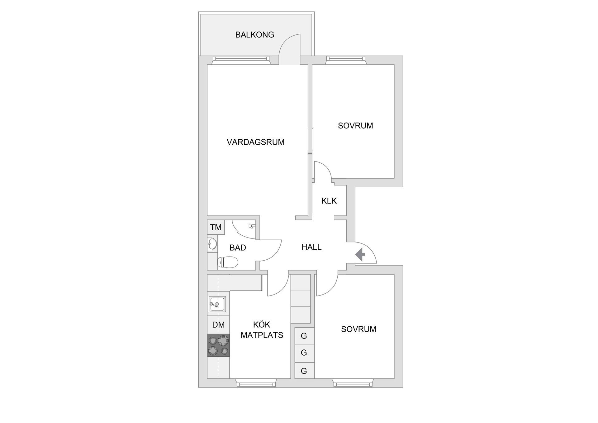 Bostadsrätt, Månadsvägen 44, 1tr, Jakobsberg, Järfälla