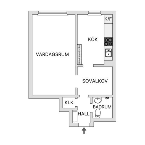 Bostadsrätt, Klippgatan 14I, Södermalm - SoFo, Stockholm