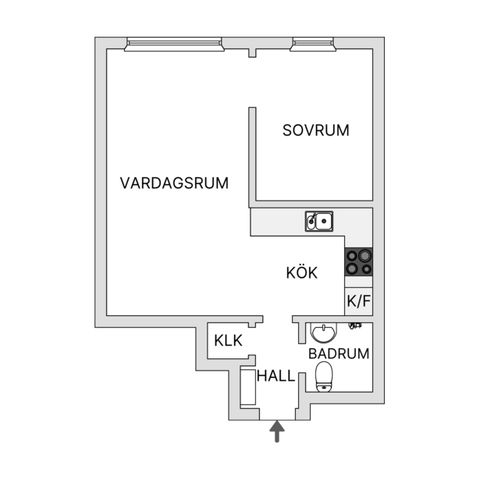 Bostadsrätt, Klippgatan 14I, Södermalm - SoFo, Stockholm