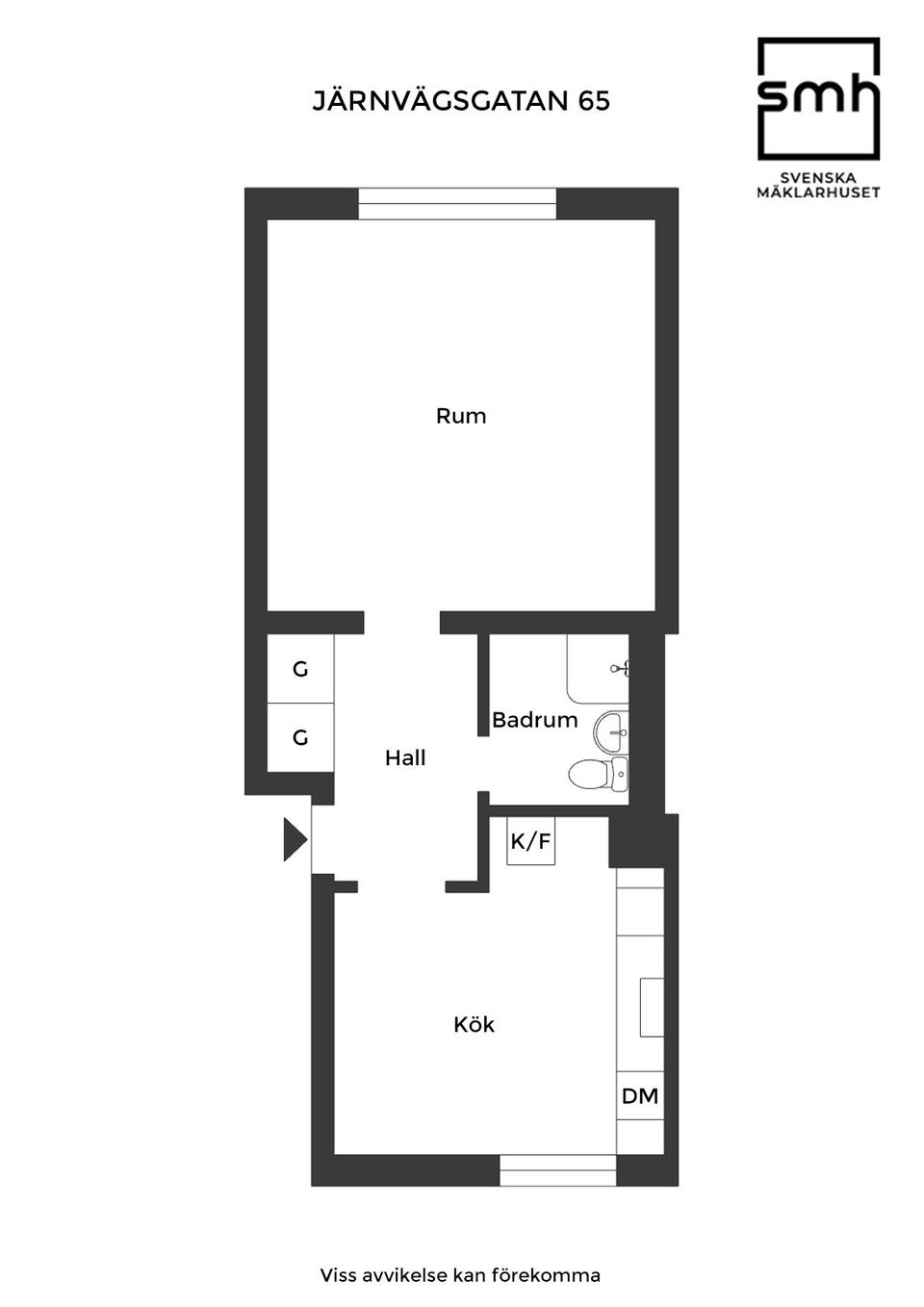 Bostadsrätt, Järnvägsgatan 65, Centrum, Landskrona