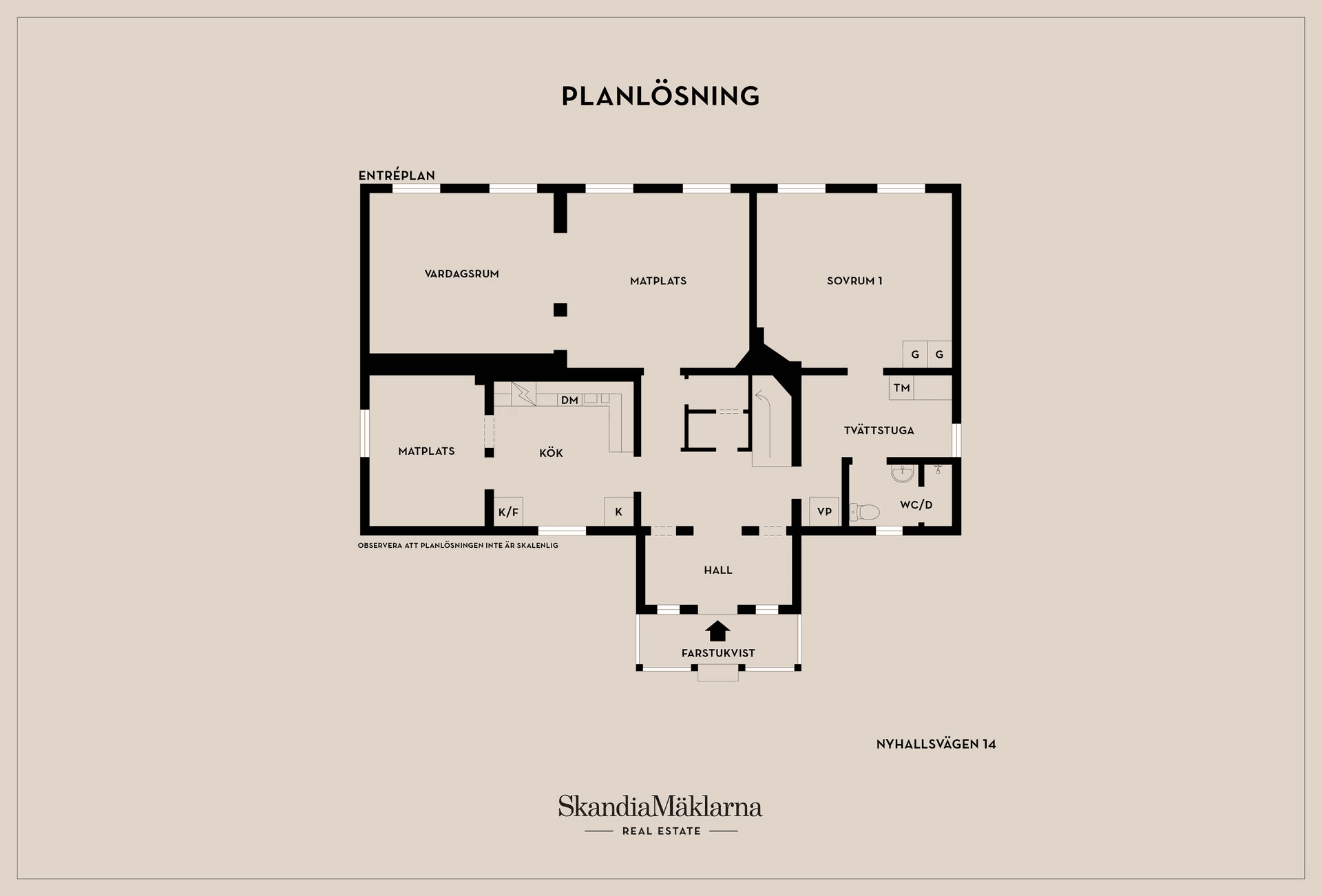 Villa, Nyhallsvägen 14, Hällbybrunn, Eskilstuna