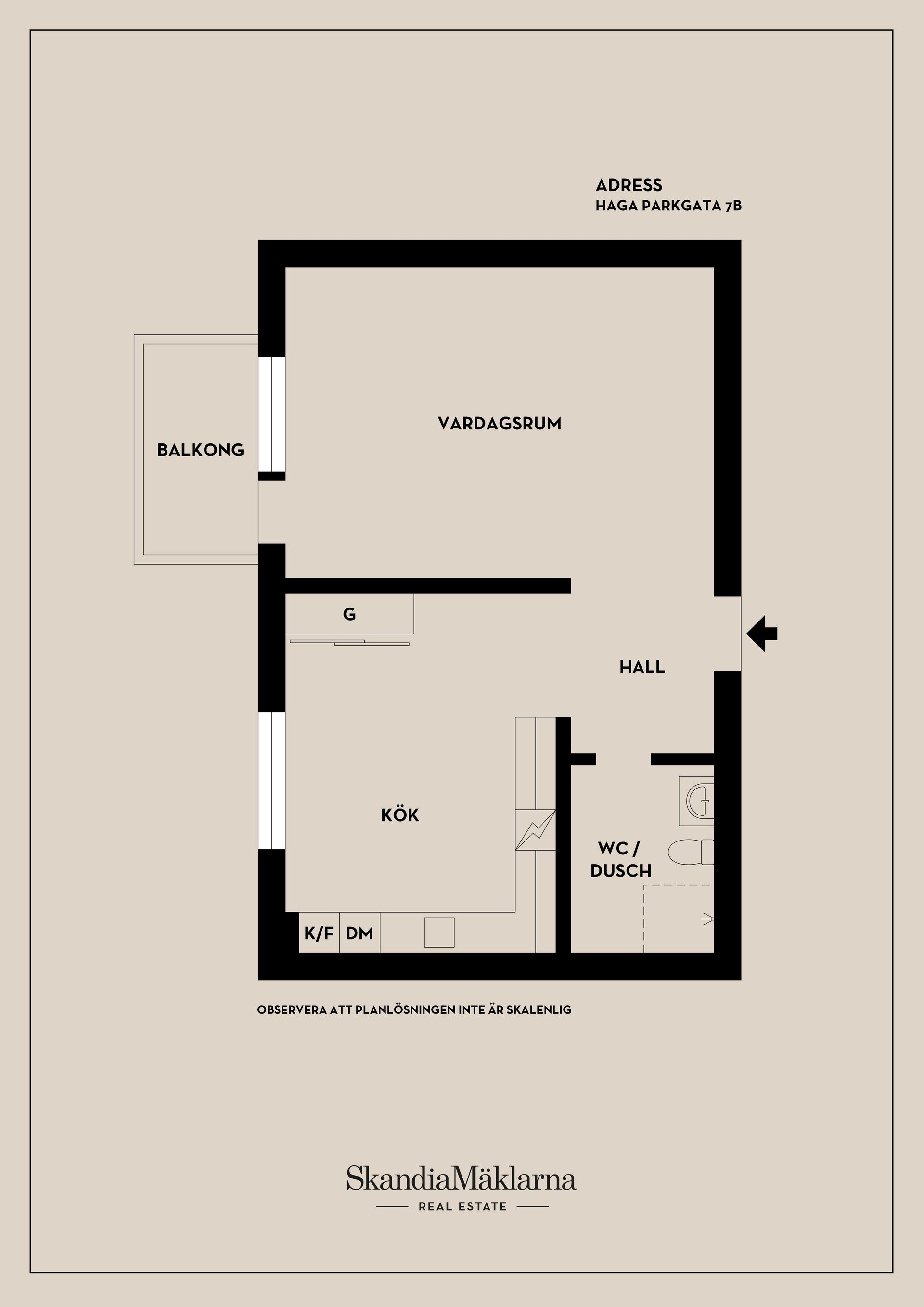 Bostadsrätt, Haga parkgata 7B, Haga, Västerås
