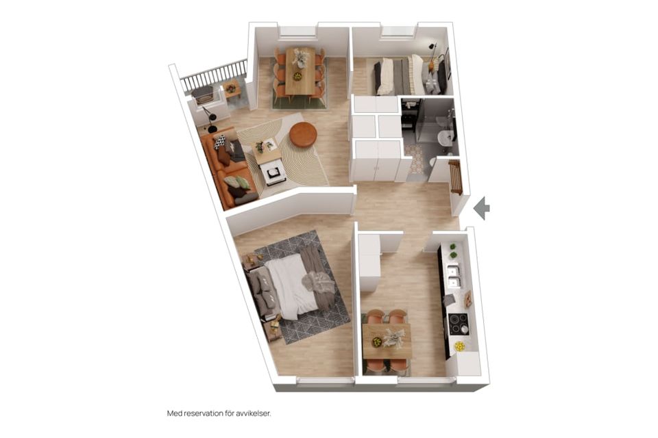 Bostadsrätt, Björkhemsgatan 49, Sjöbo, Borås