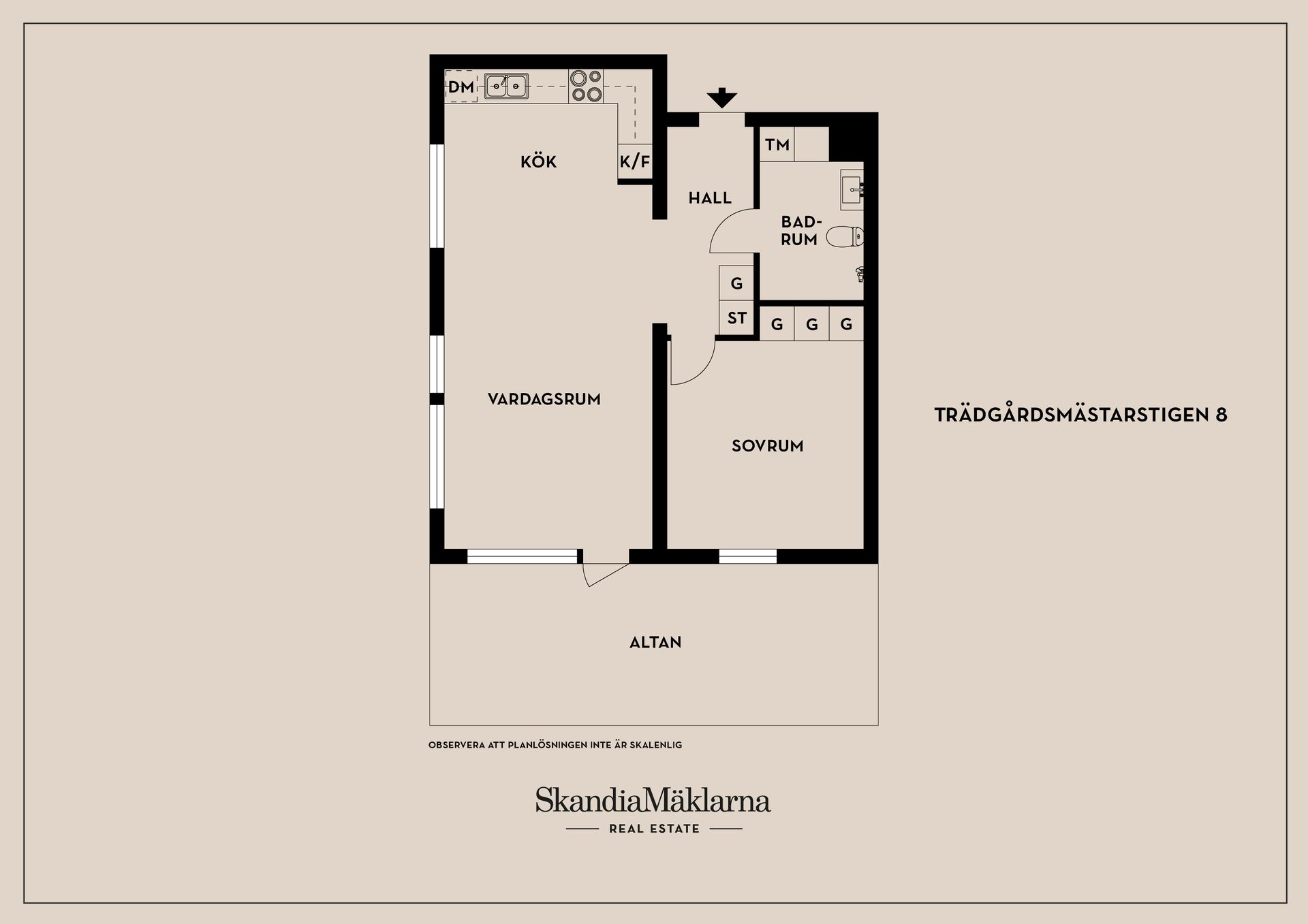 Bostadsrätt, Trädgårdsmästarstigen 8, Söderby, Salem