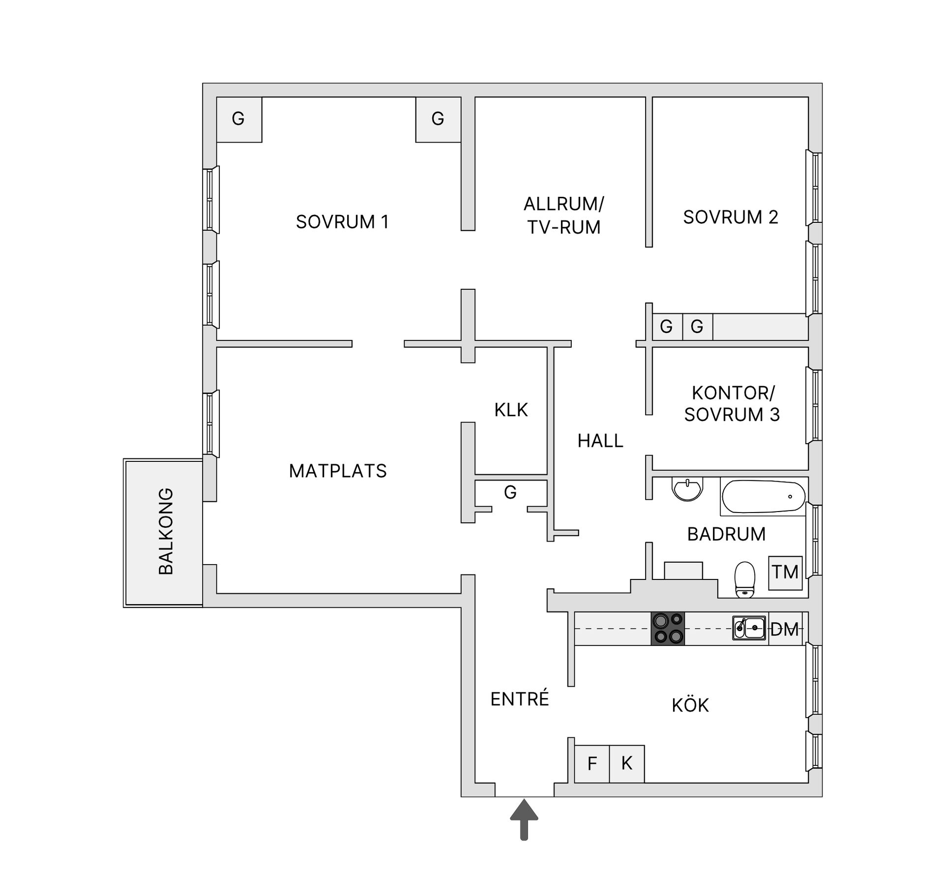 Bostadsrätt, Odengatan 22, Gamla Kålgården, Jönköping