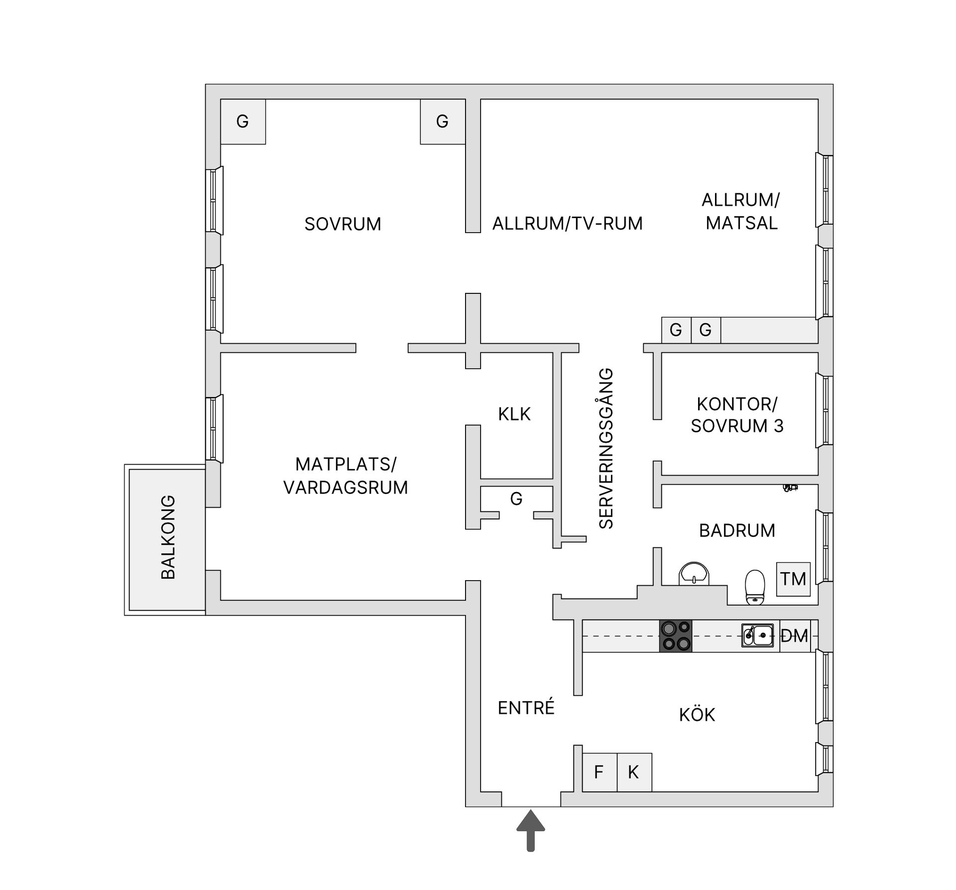 Bostadsrätt, Odengatan 22, Gamla Kålgården, Jönköping