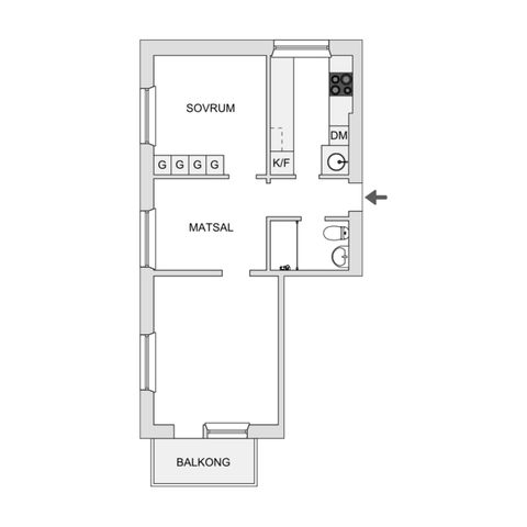 Bostadsrätt, Stenbocksgatan 4, Nedre Norrmalm, Borås