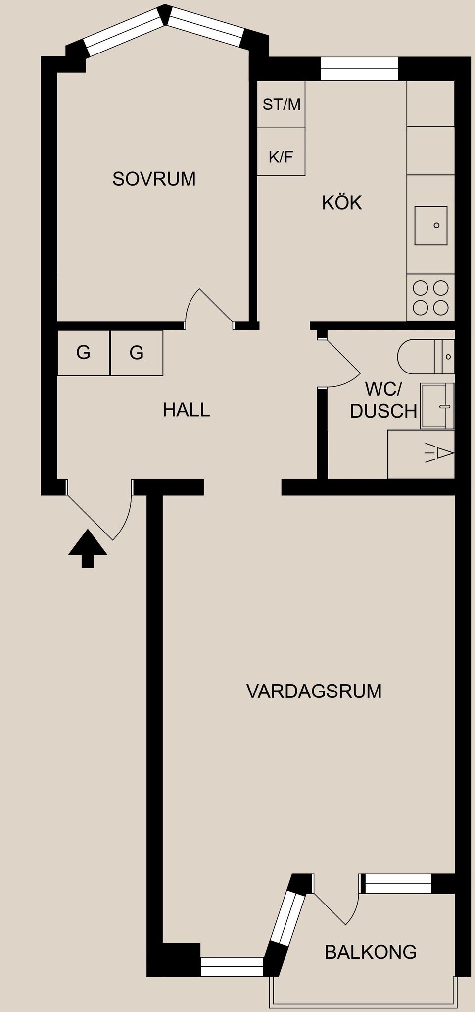 Bostadsrätt, Trozelligatan 53, Centralt - Söder, Norrköping