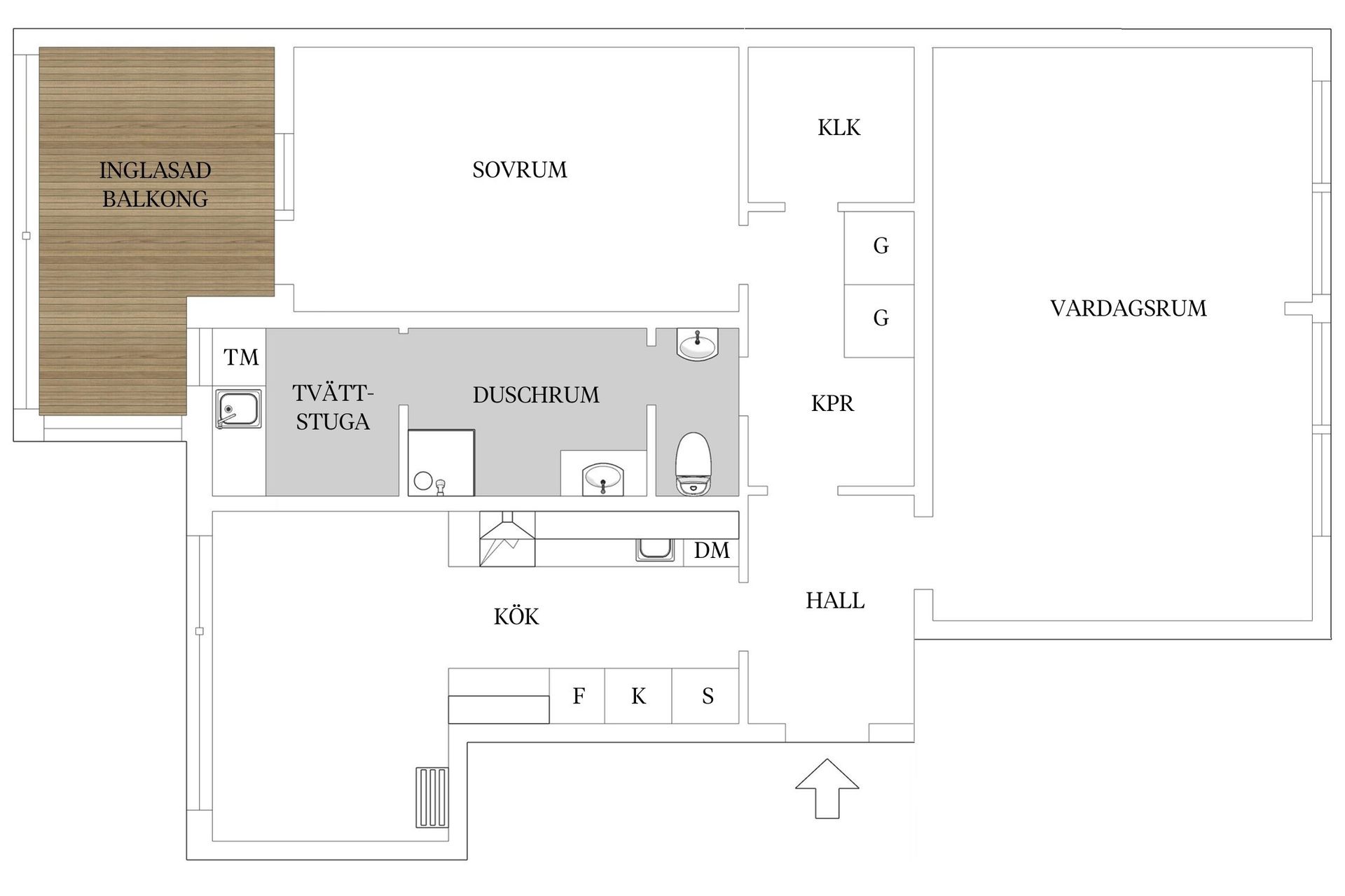 Bostadsrätt, Österleden 58A, Norr, Växjö
