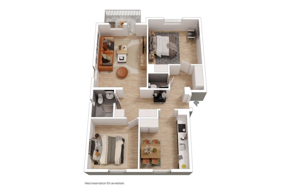 Bostadsrätt, Tre Krokars gata 15A, Högberget, Ludvika