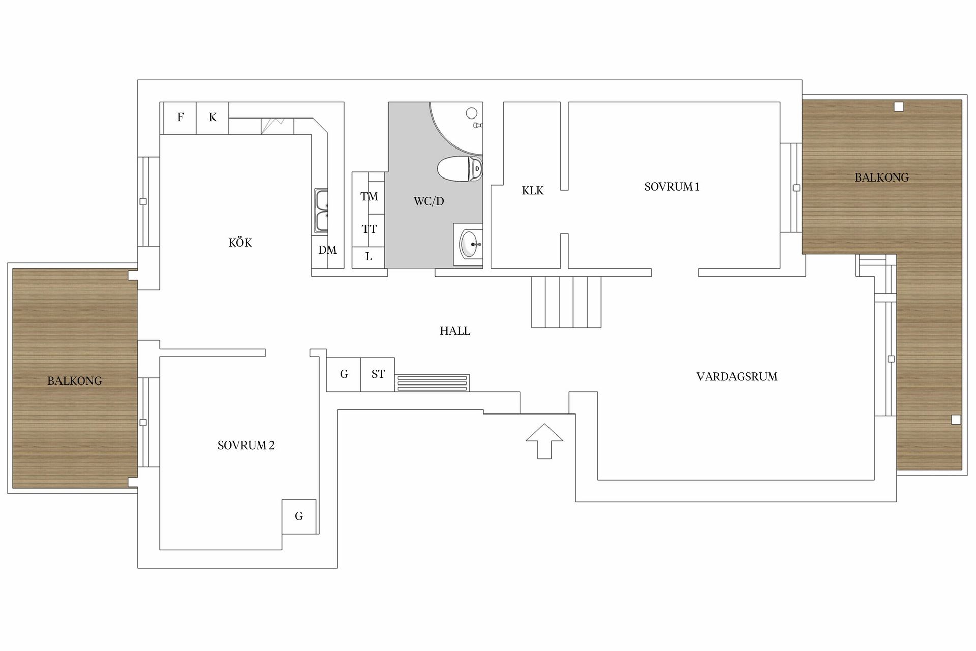 Bostadsrätt, Sjöbågen 2A, Välle Broar, Växjö