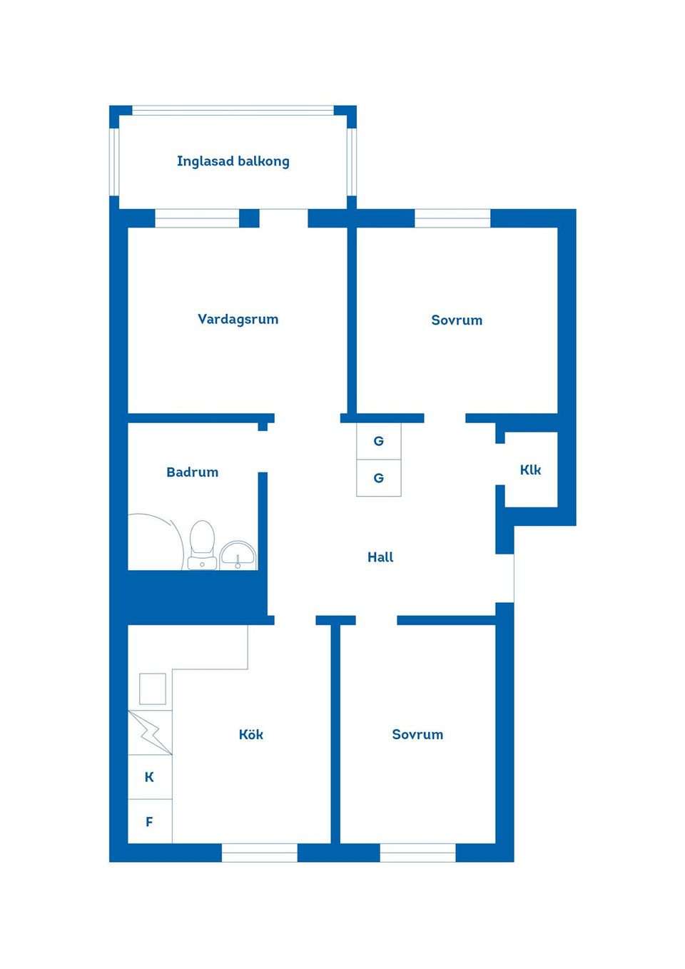 Bostadsrätt, Älgbacken 3 A, Ronneby stad, Ronneby