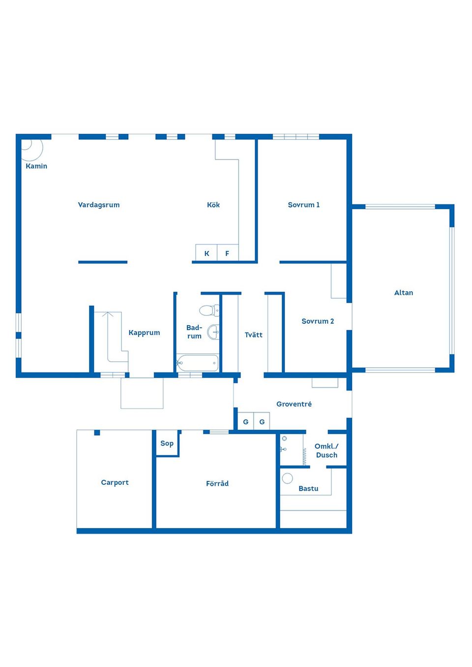 Villa, Matargränden 1, Korpadalen, Karlshamn