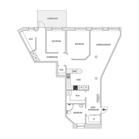 Bostadsrätt, Fjällgatan 55, Tullen, Borås