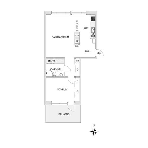 Bostadsrätt, Östra Holmgatan 6, Kålgården, Jönköping