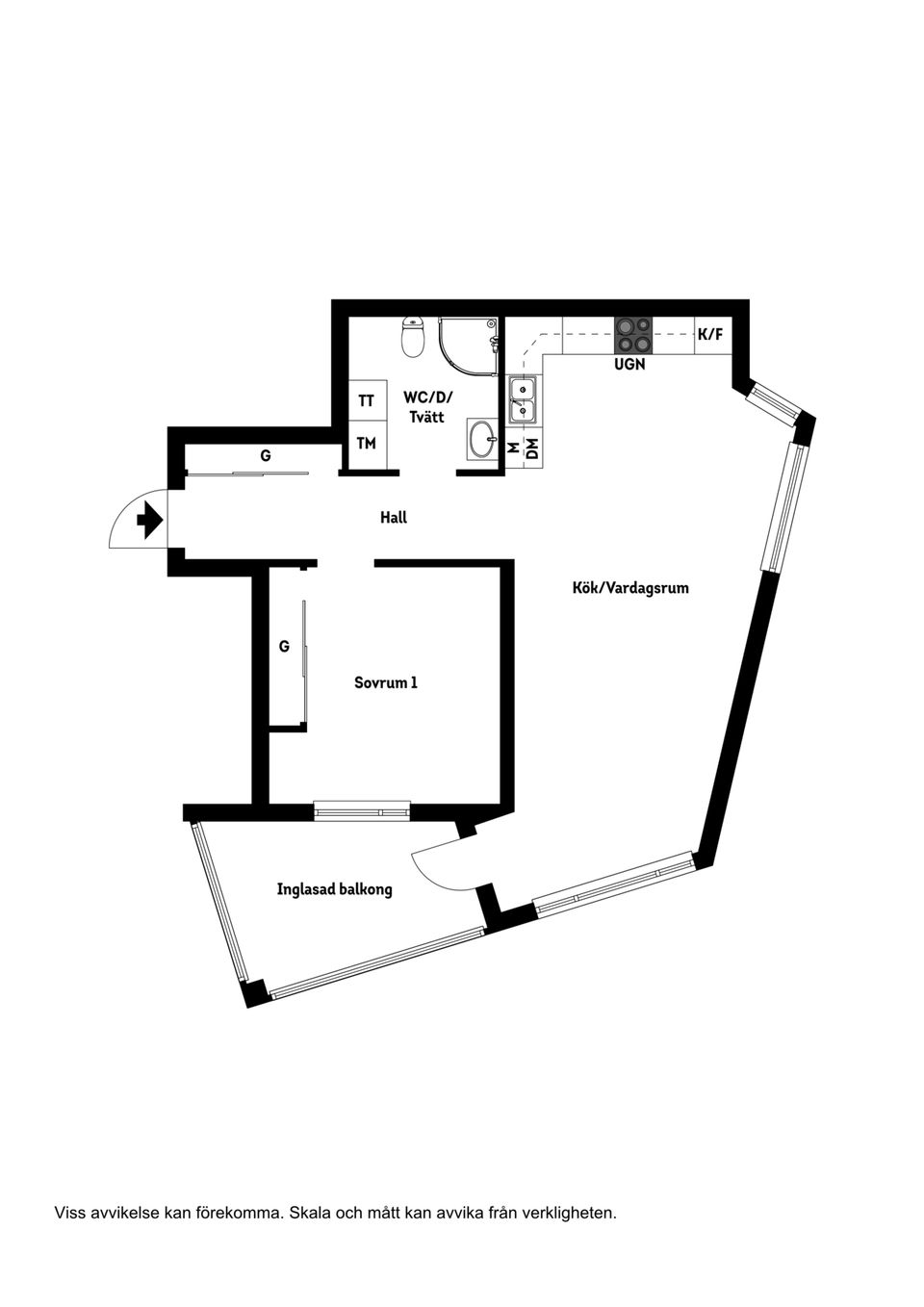 Bostadsrätt, Kompanivägen 21, Kronan, Luleå
